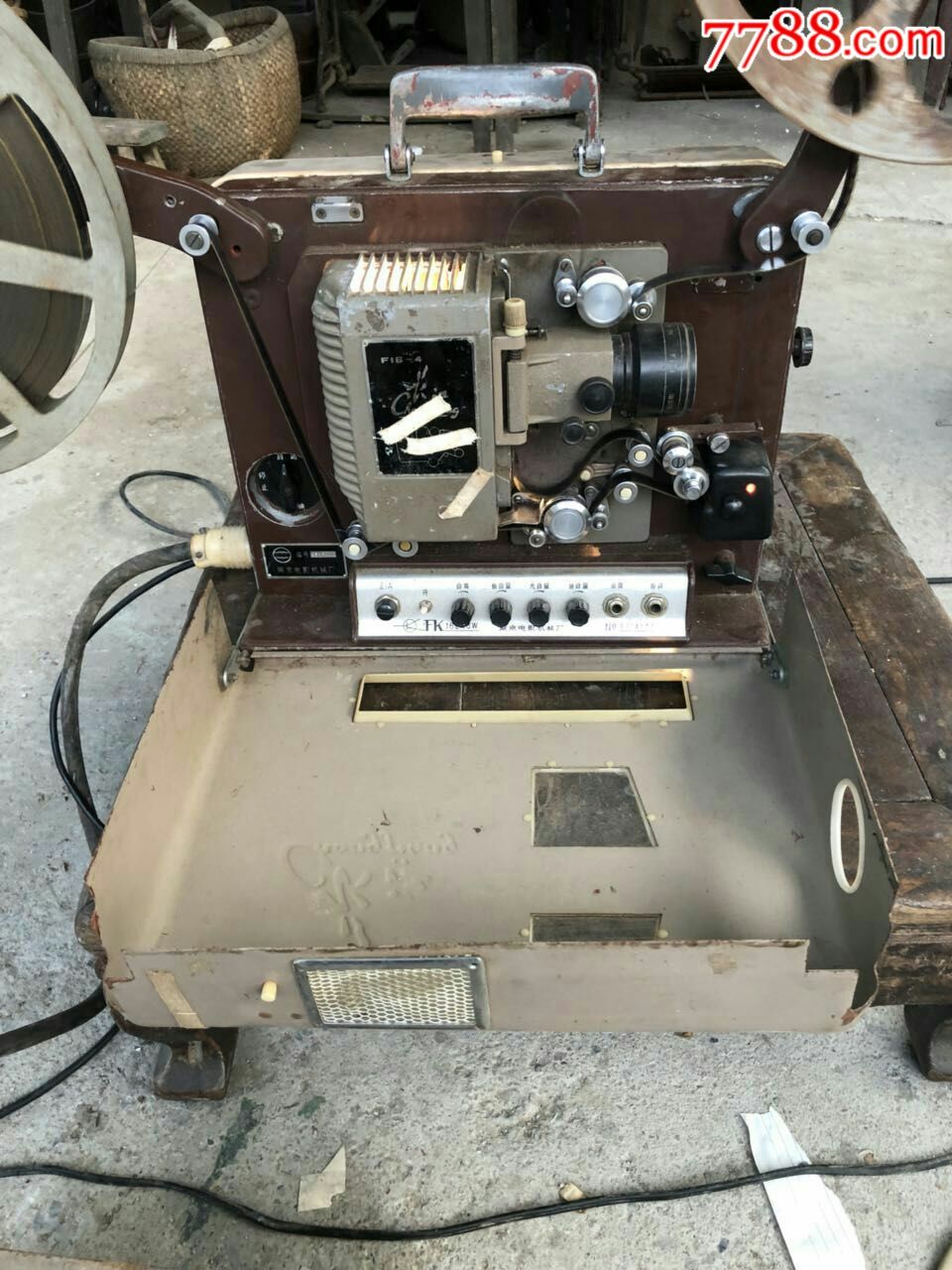 老电影机
