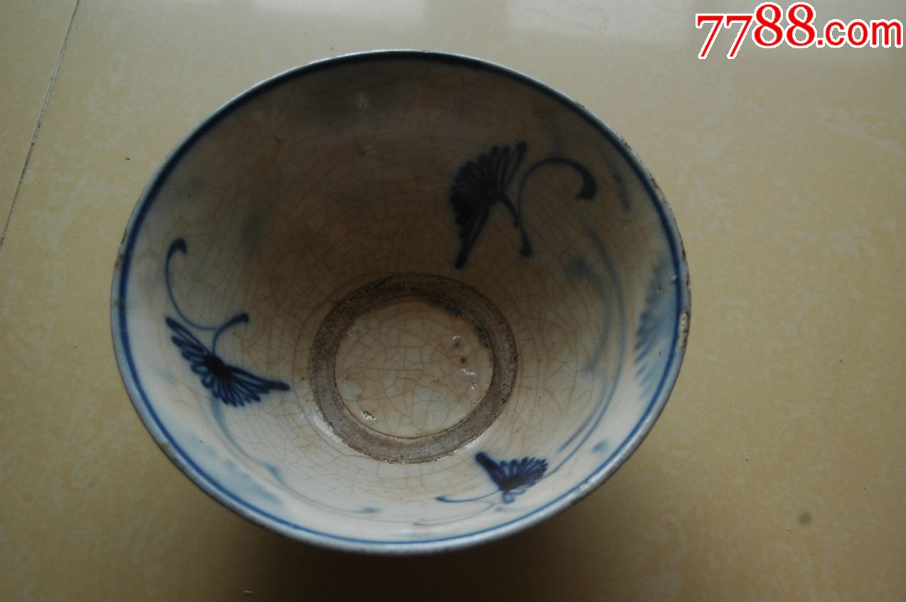 大青花碗一只_青花瓷_图片鉴赏_收藏价值_7788青花瓷收藏