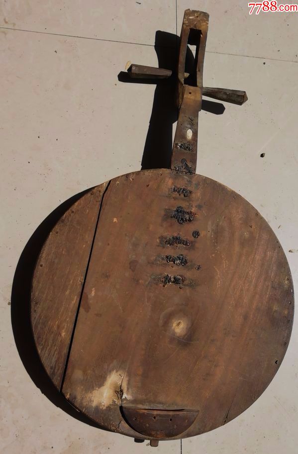 清代黄同和号木雕琵琶