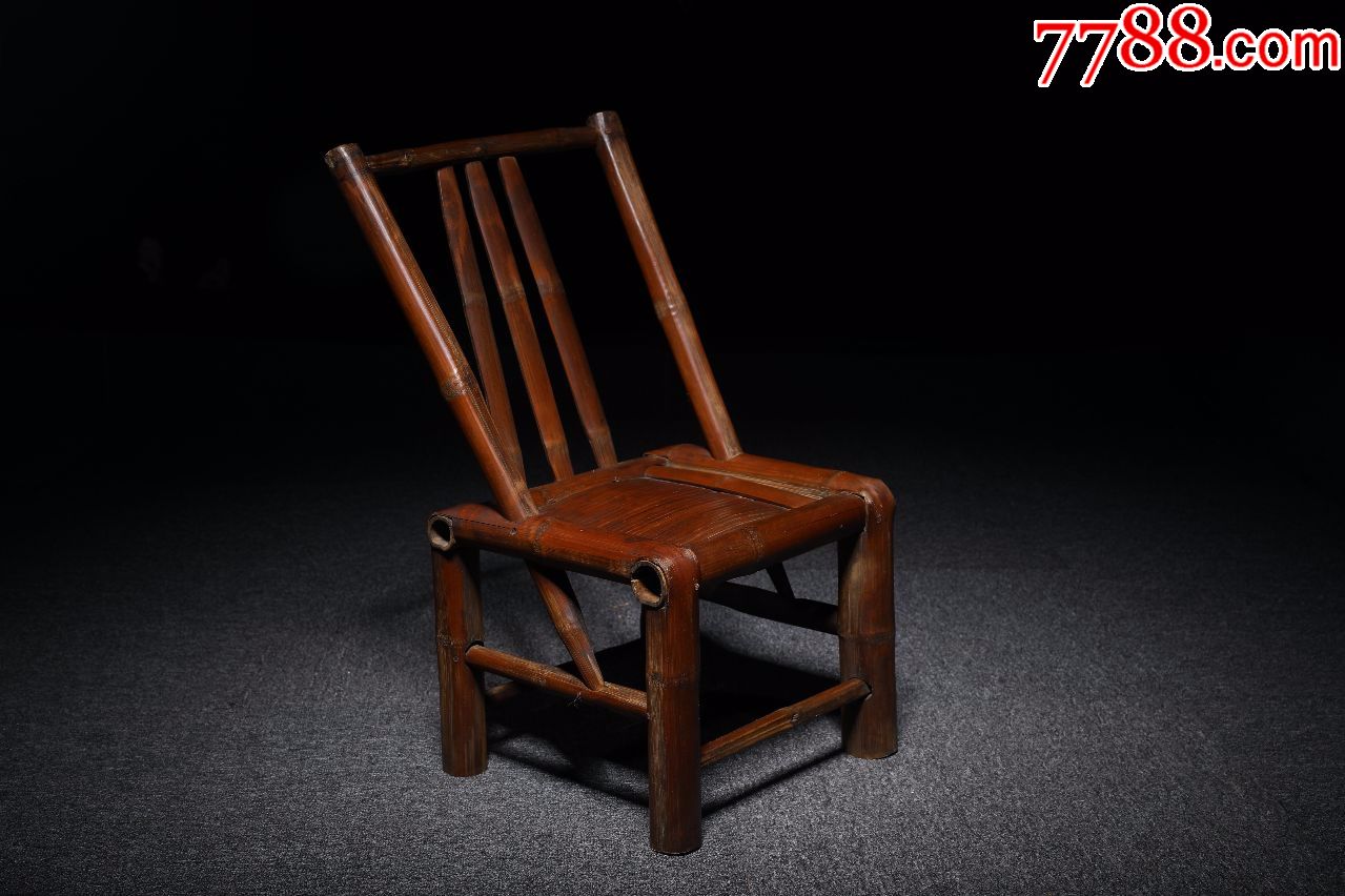 清末民国苏作灯挂小竹椅-价格:400.0000元-se60998136-其他竹制品-零
