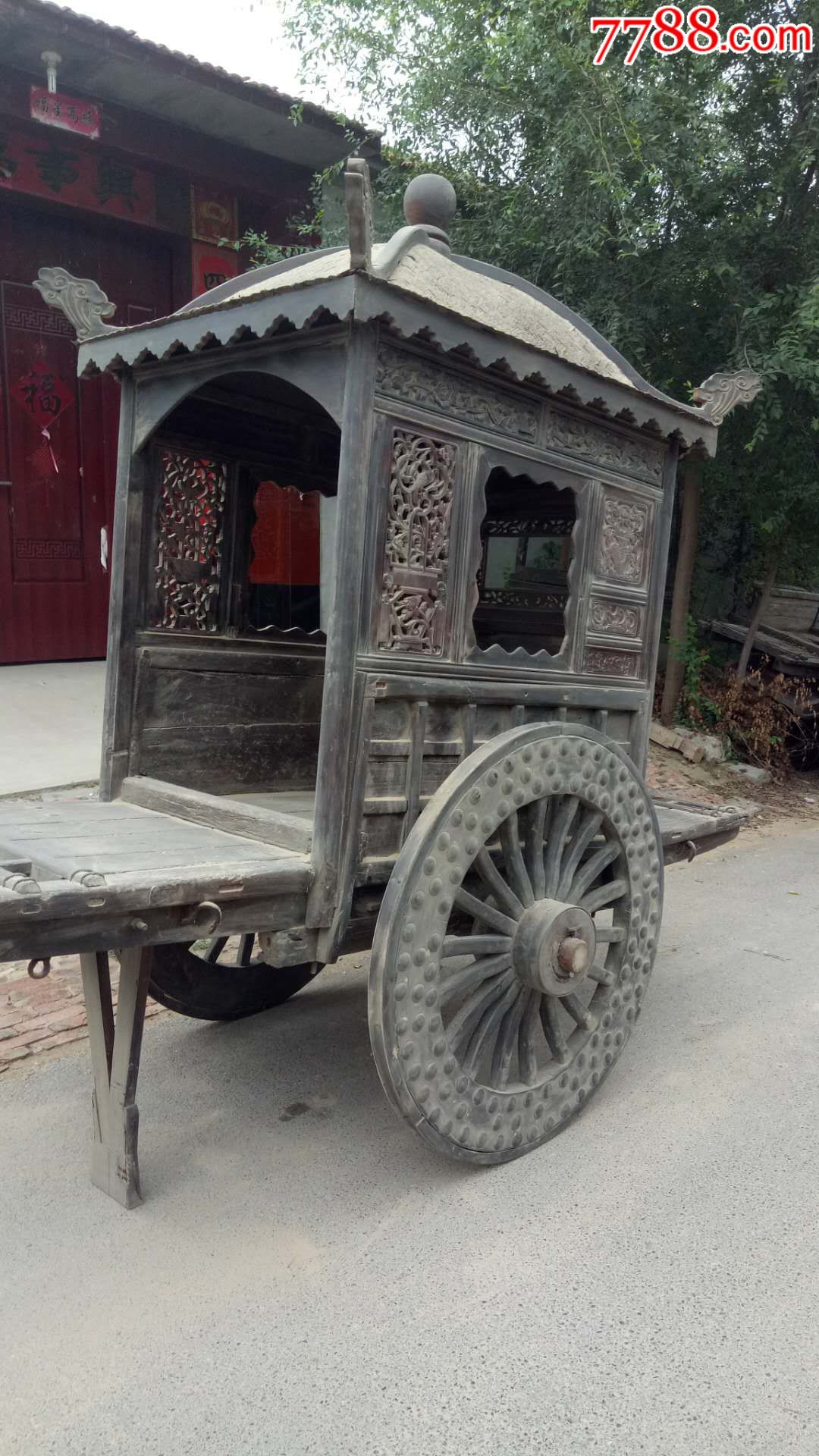 老榆木马车轿