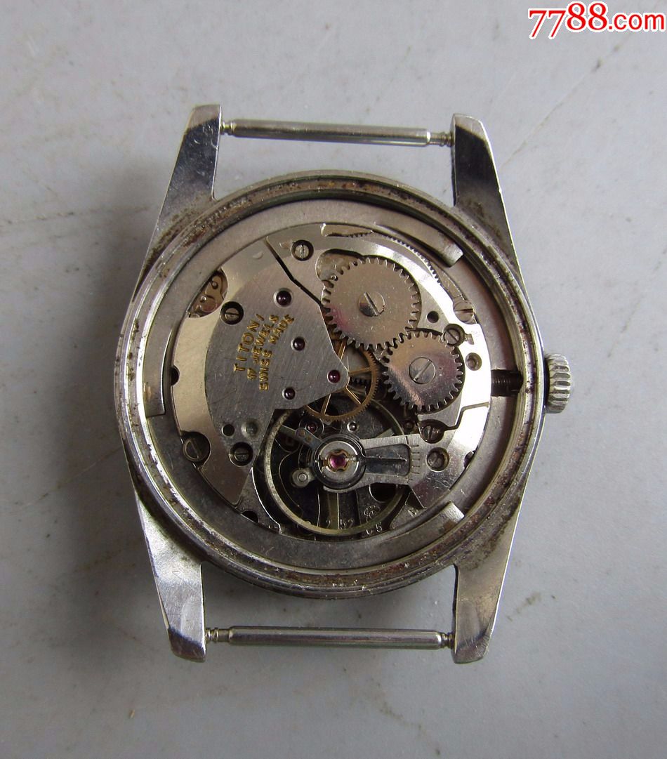 瑞士梅花机械古董男表