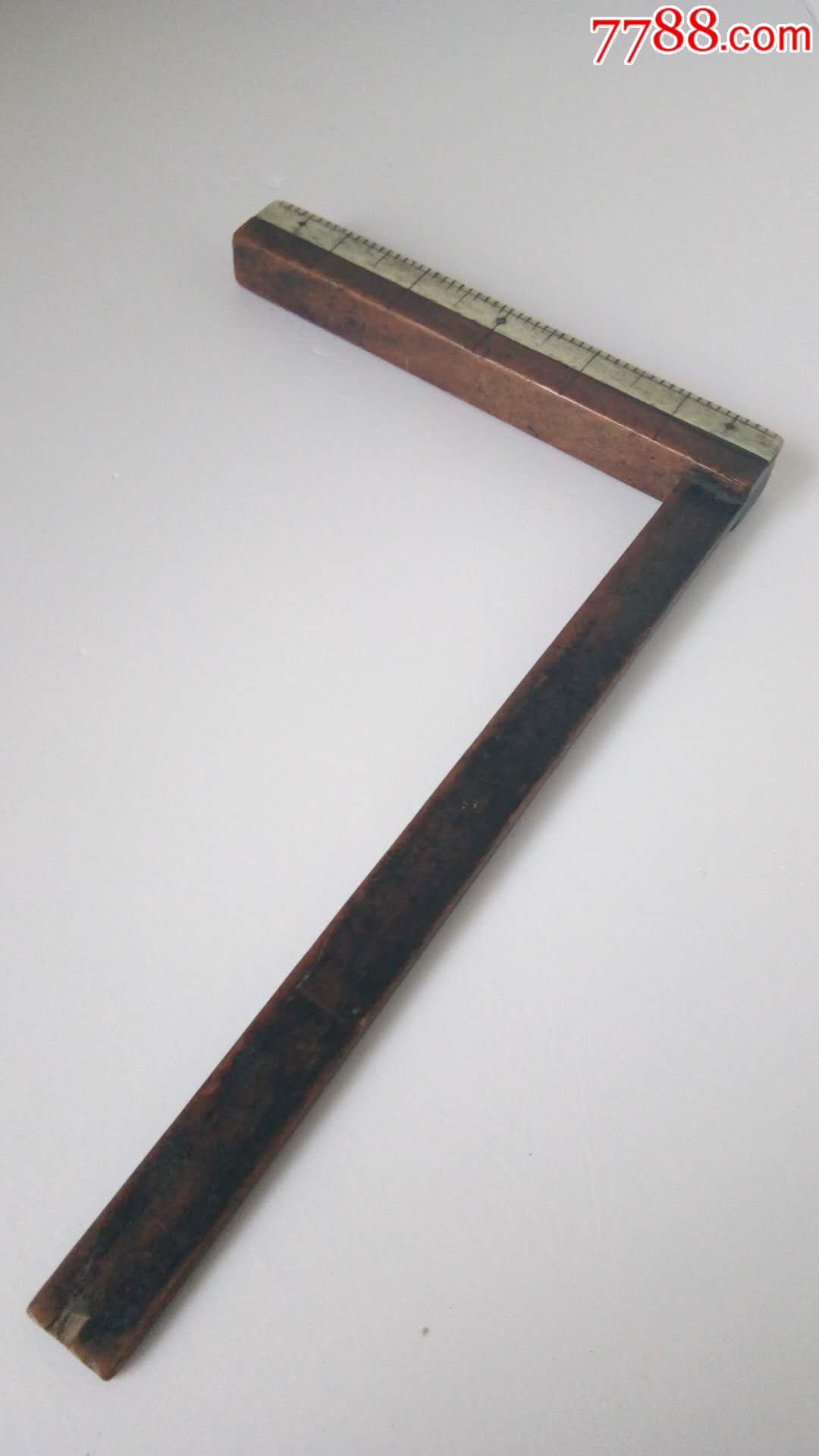 民国时期遗留手工制拐尺(方尺)