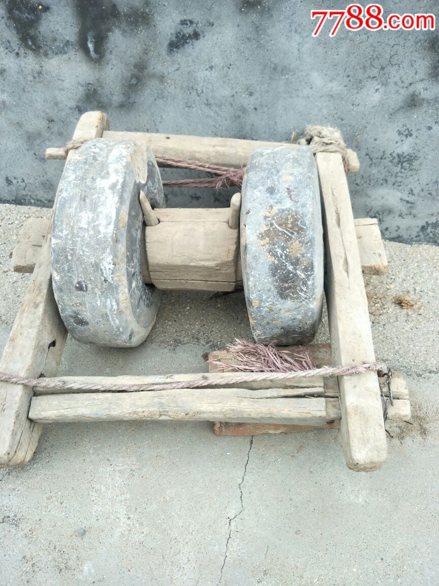 民国民俗农具墩地用的完整包老