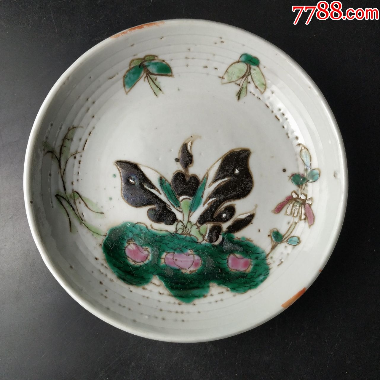 晚清民国全品蝴蝶盘