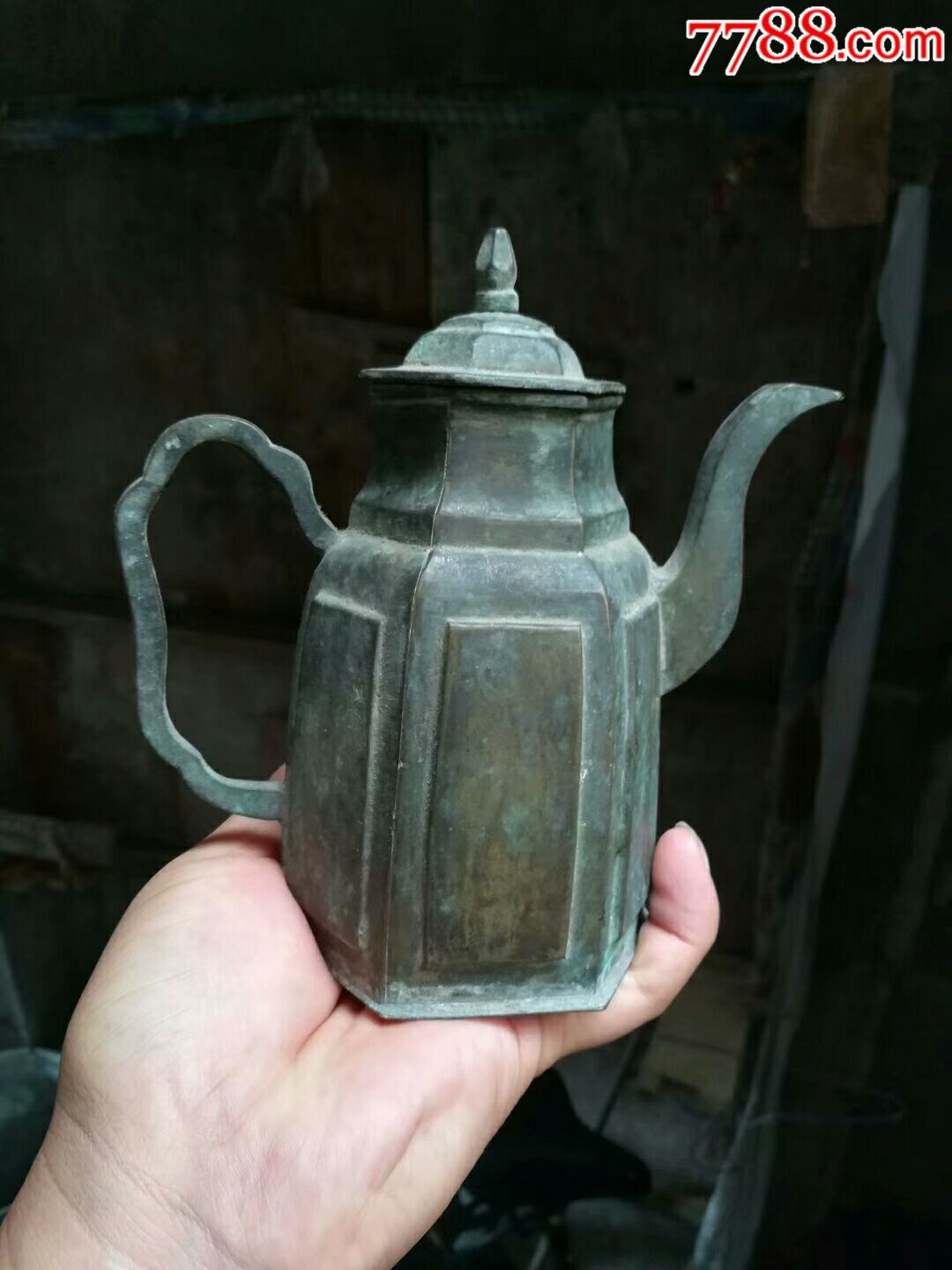 便宜处理非常漂亮开门至少到民国的铜酒壶一个