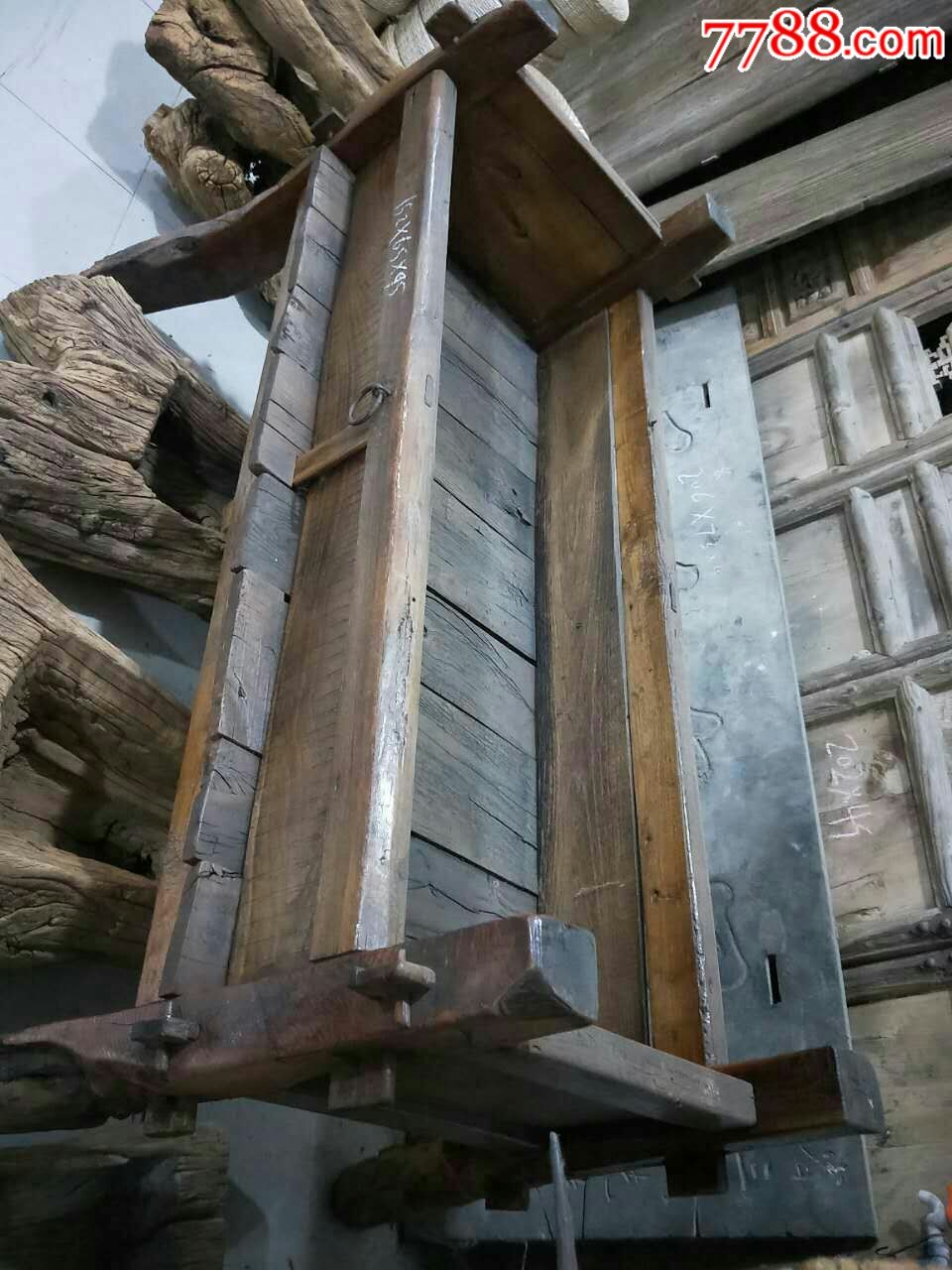 清代枣木马槽,可养花,种盆景