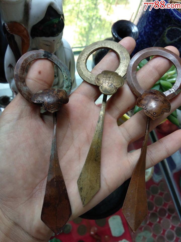 铜如意袈裟扣3枚