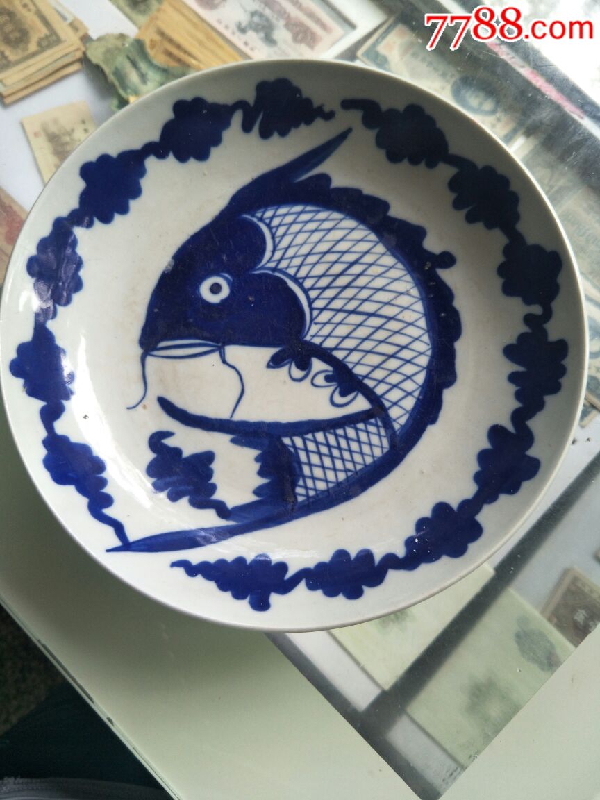 青花鱼盘