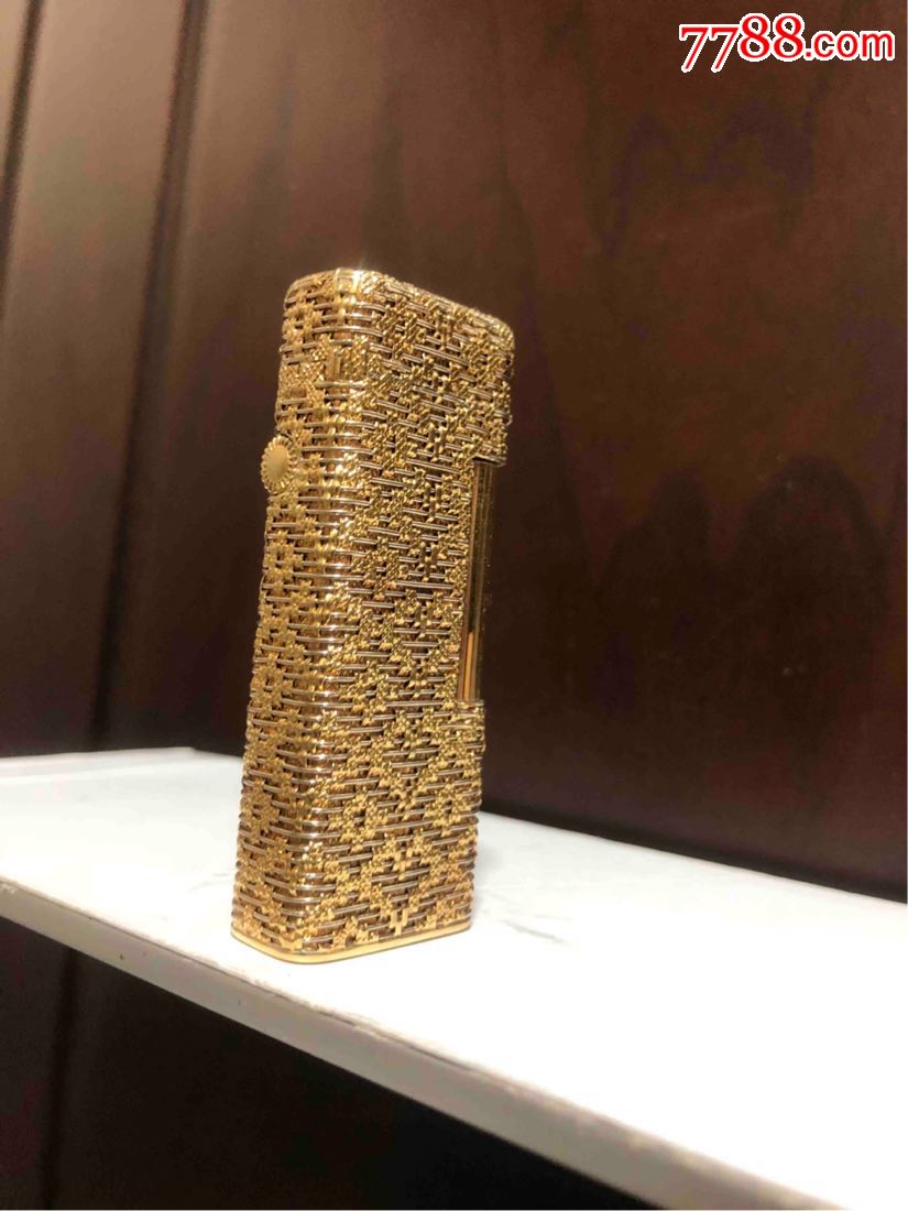 原装正品18纯金登喜路编织款打火机【正品原装品牌打火机】_第4张