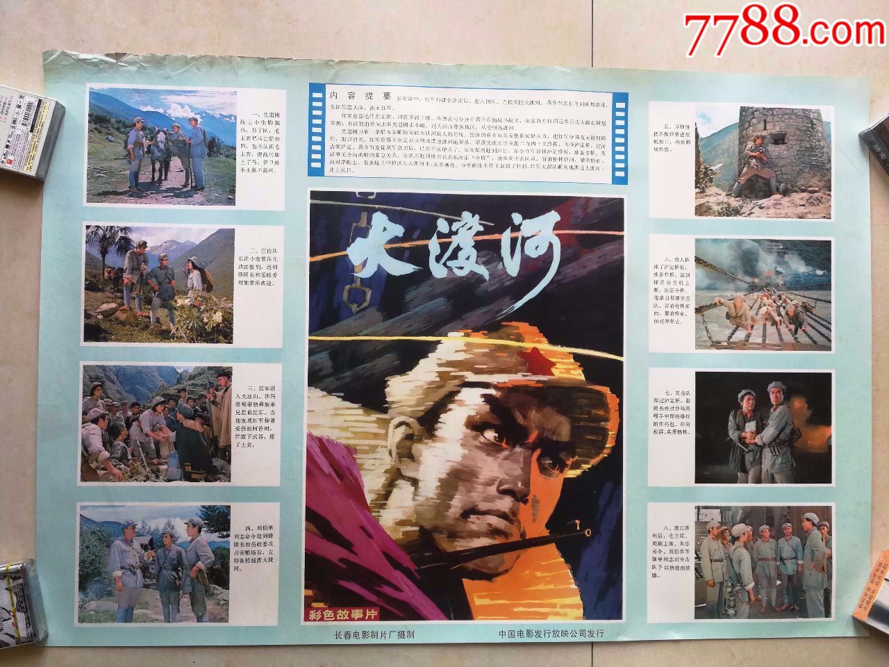 故事片电影海报:《大渡河》