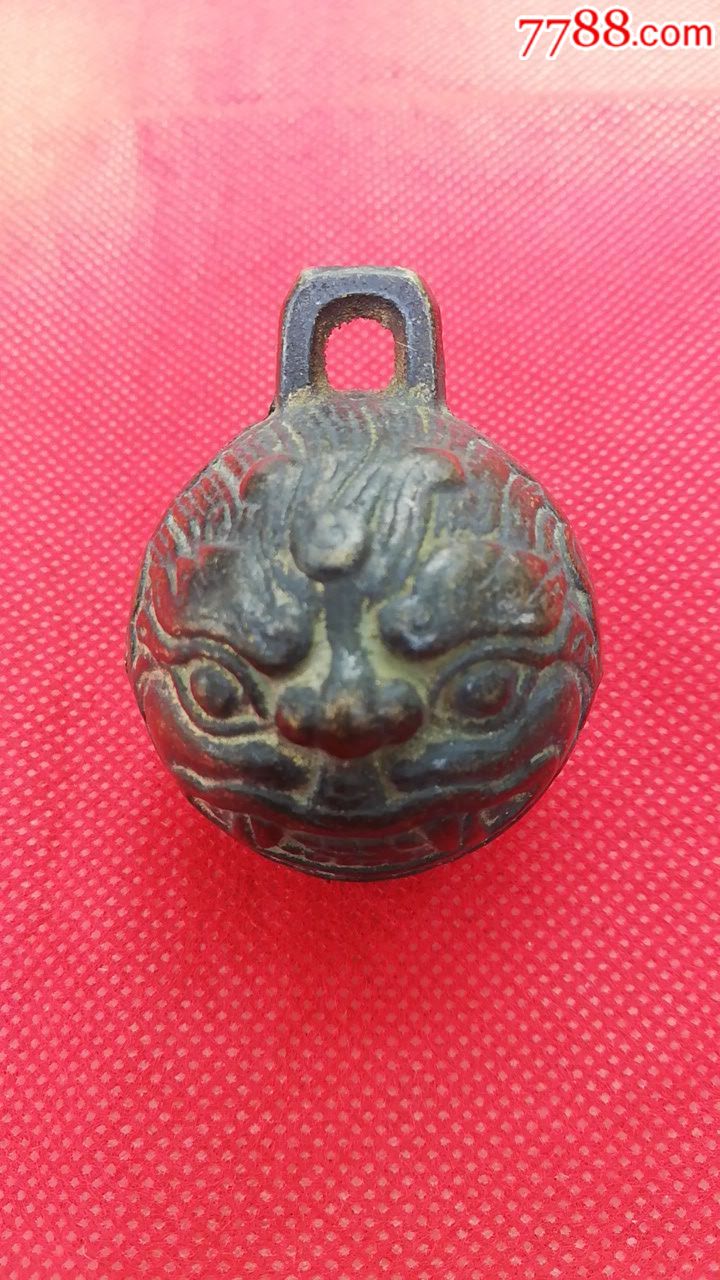 狮子头铜铃_铜铃/铃铛_第1张_7788铜器收藏