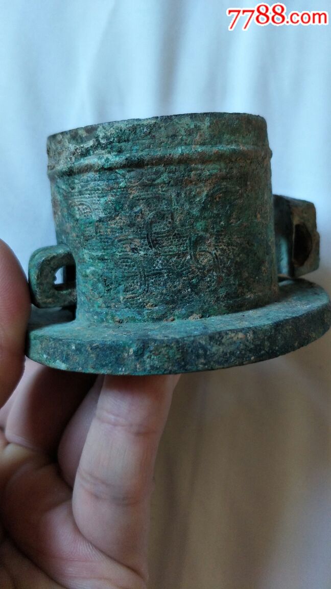 战国青铜车辖2个