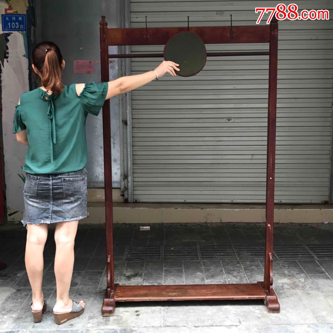 民国时期红豆杉衣帽架,不包邮