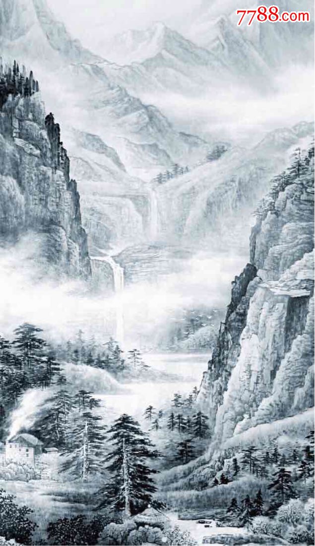 实力派泼墨山水画家吴修作品接受订制