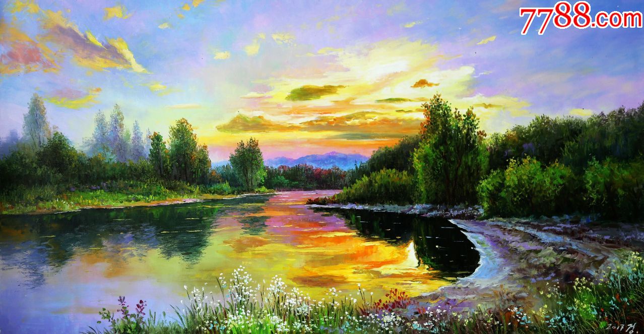 朝鲜油画郑百,2017,长100宽53