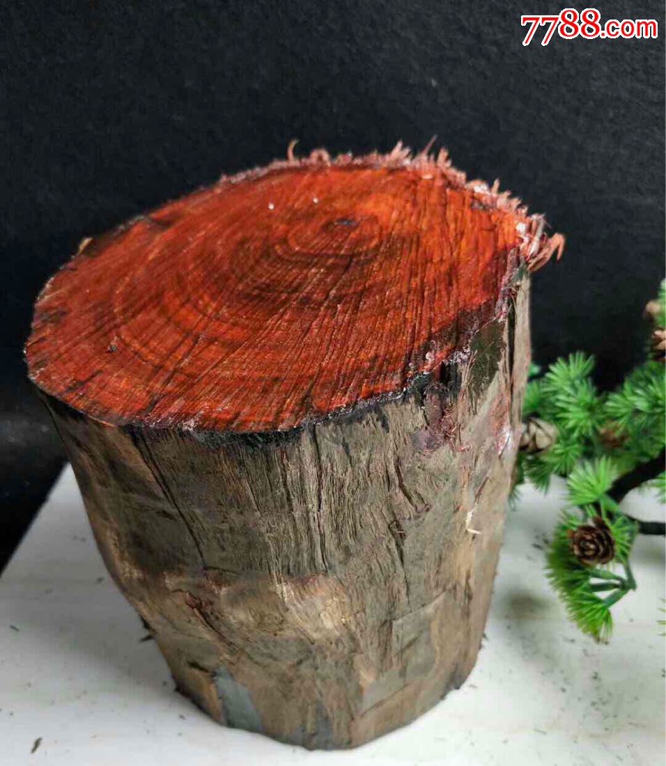 印度小叶紫檀大木头5斤多了收藏品包真