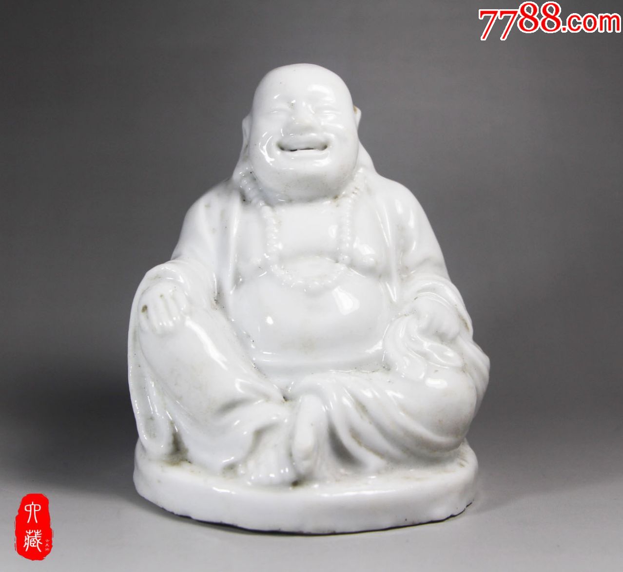 清代德化窑弥勒佛瓷像