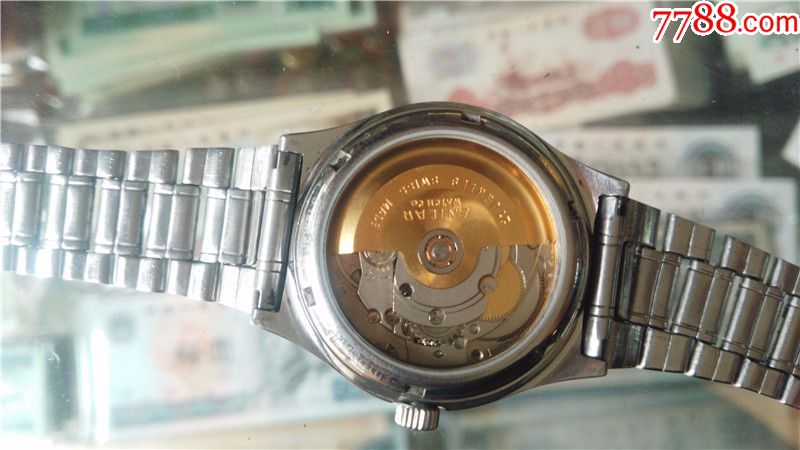 美品瑞士英纳格全自动双日历男机械表透底后盖机芯2158
