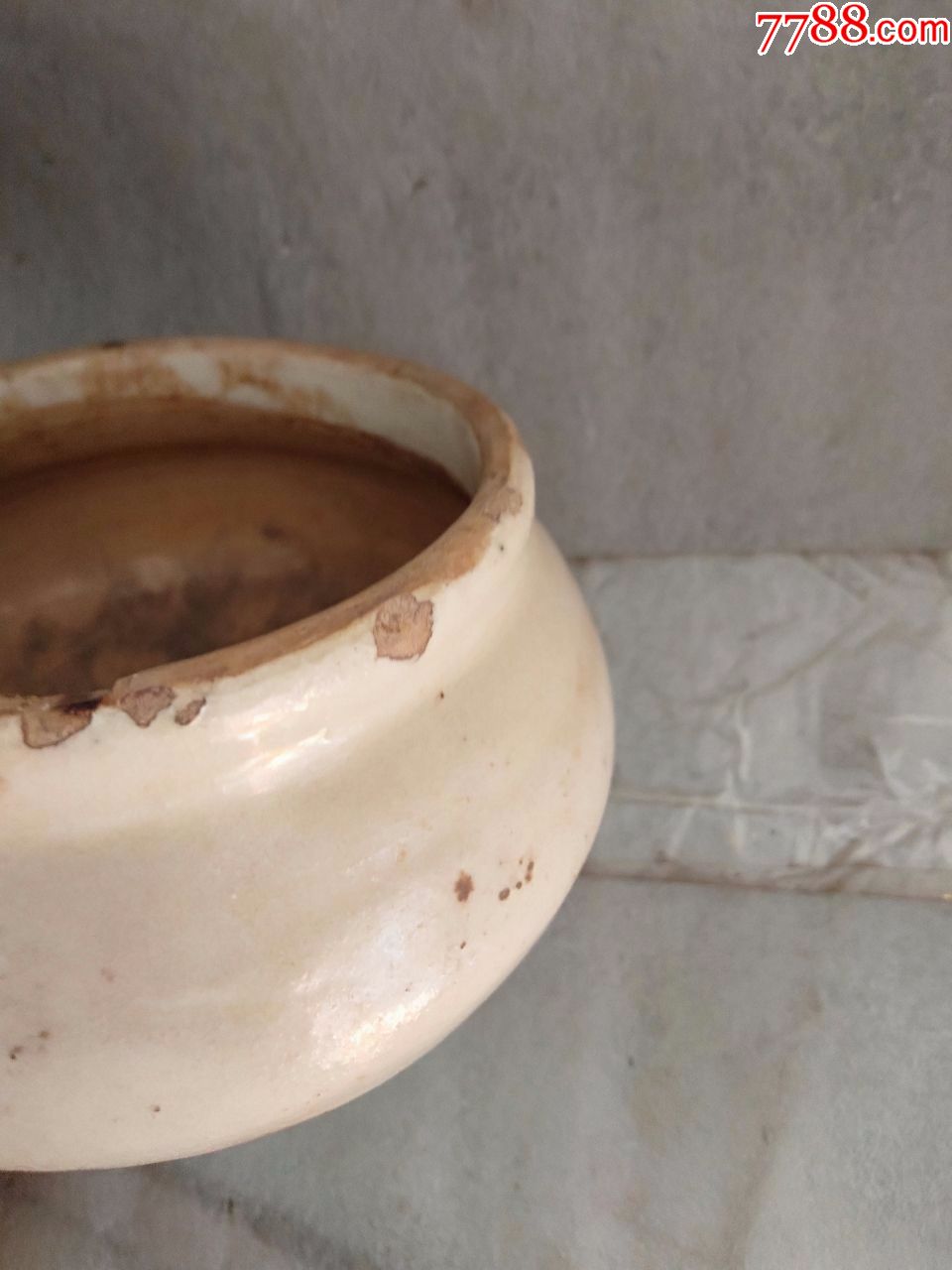 非常少见的宋代白釉香炉_单色白瓷_第5张_7788钱币网