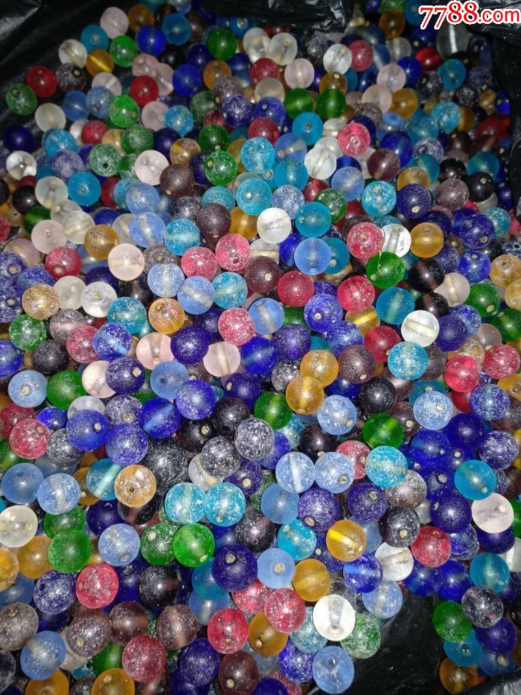 拒马河琉璃珠子1.0厘米
