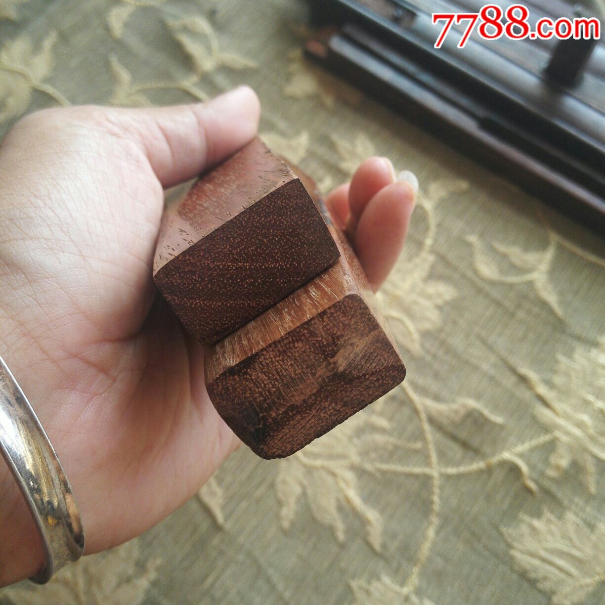 老黄花梨锯拐一对