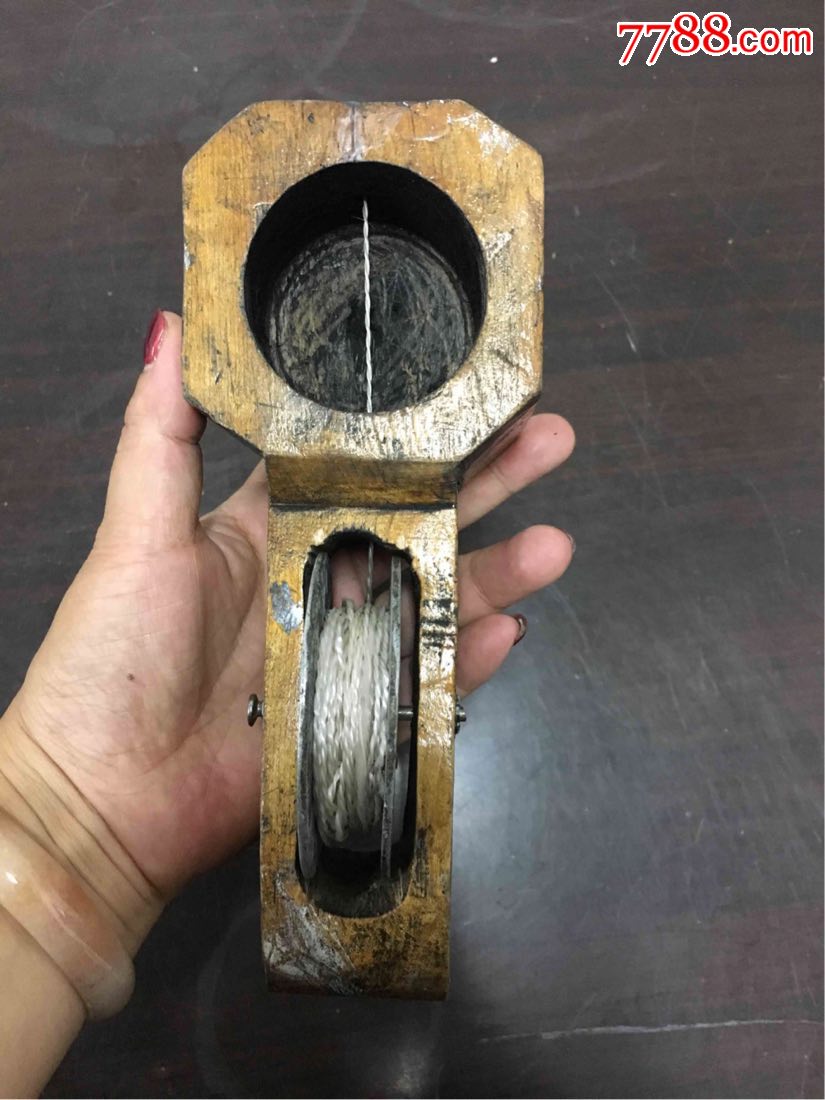 墨斗老墨斗纯木头怀旧收藏民俗影视道具-价格:108.0000元-se61442981-