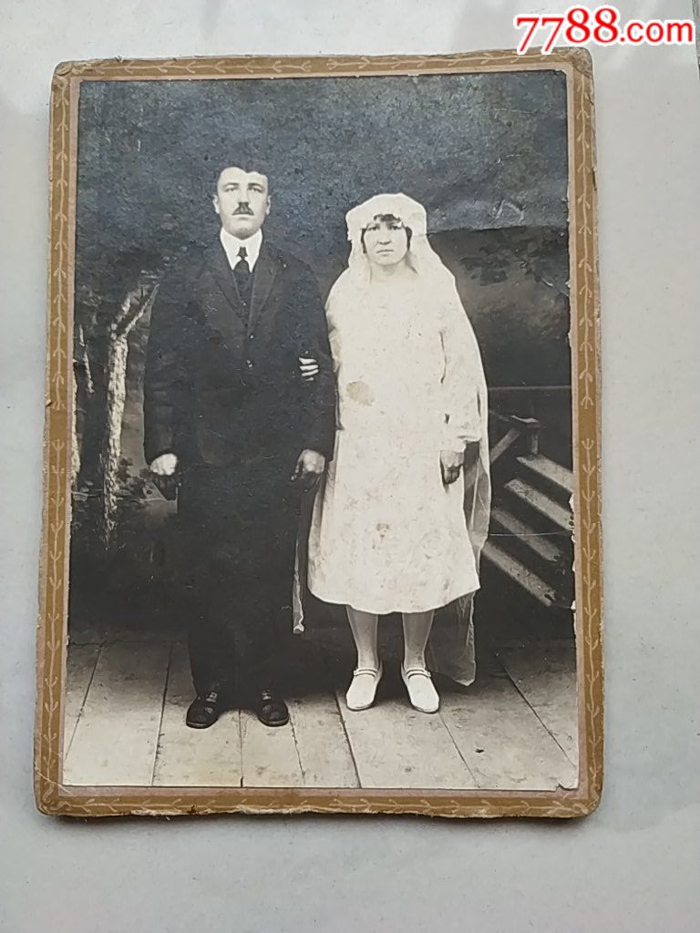 民国时期外国人结婚照