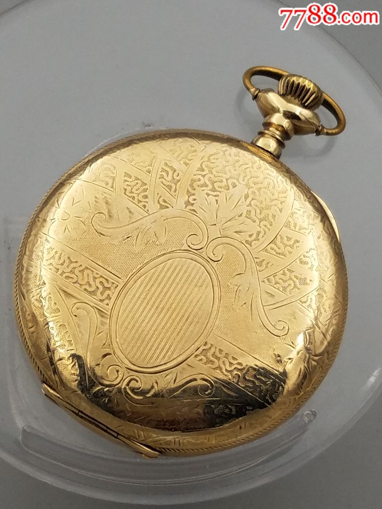 ***华生猎壳包金怀表***