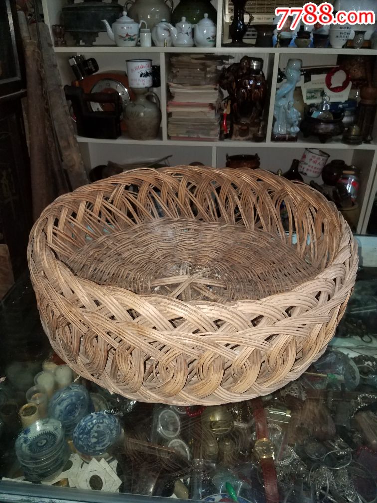民国云民国云南藤编藤器藤篮子,特大号