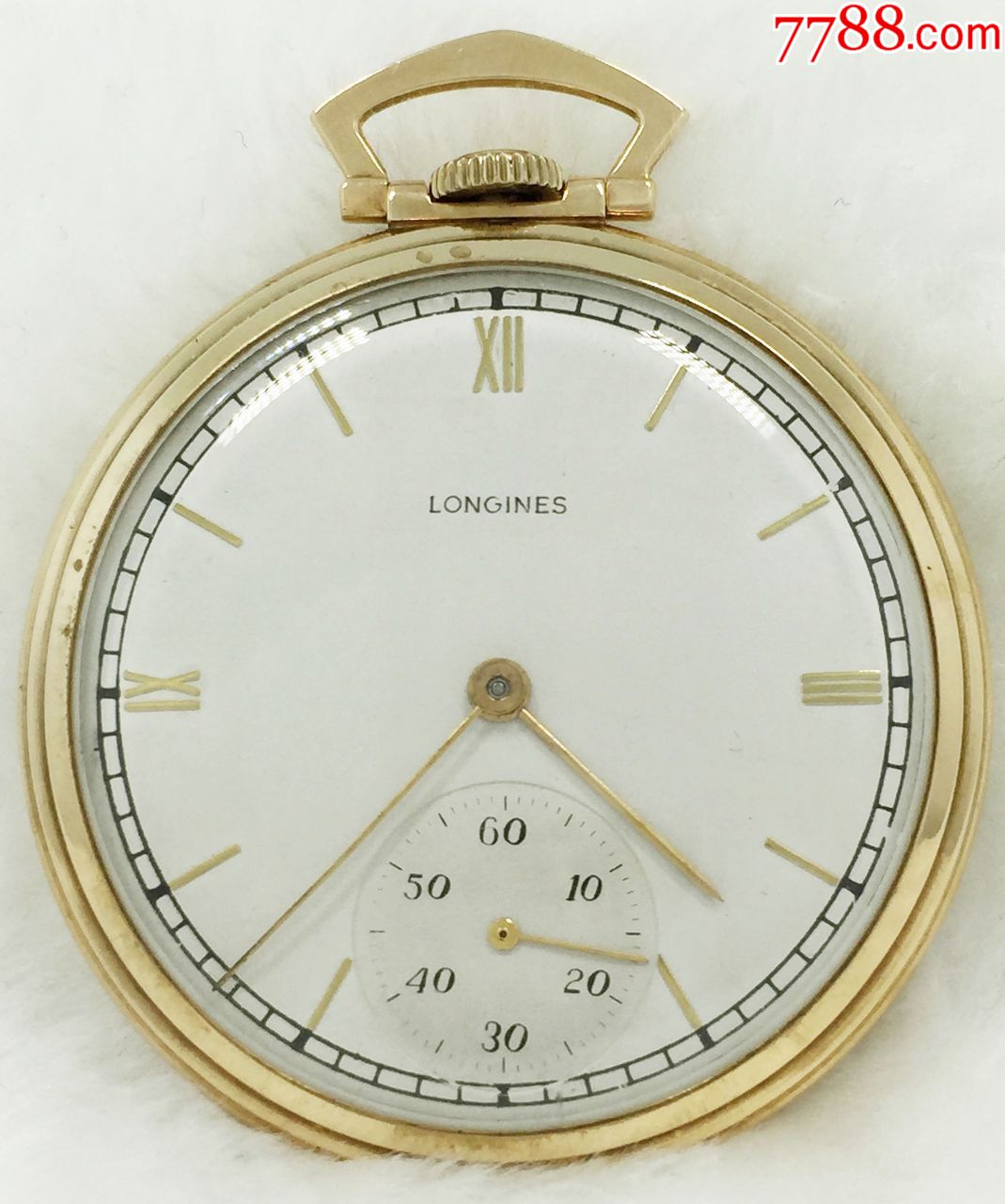 情忆思慕--1940年浪琴longines17l近十品机芯实金怀表