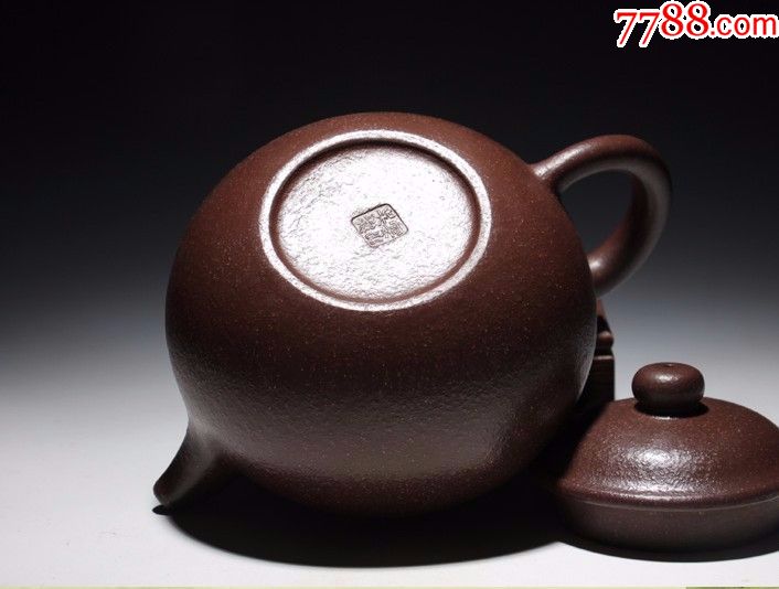 台湾回流历史名壶福记大品全手工天青泥大得子壶-紫砂壶--se61517949