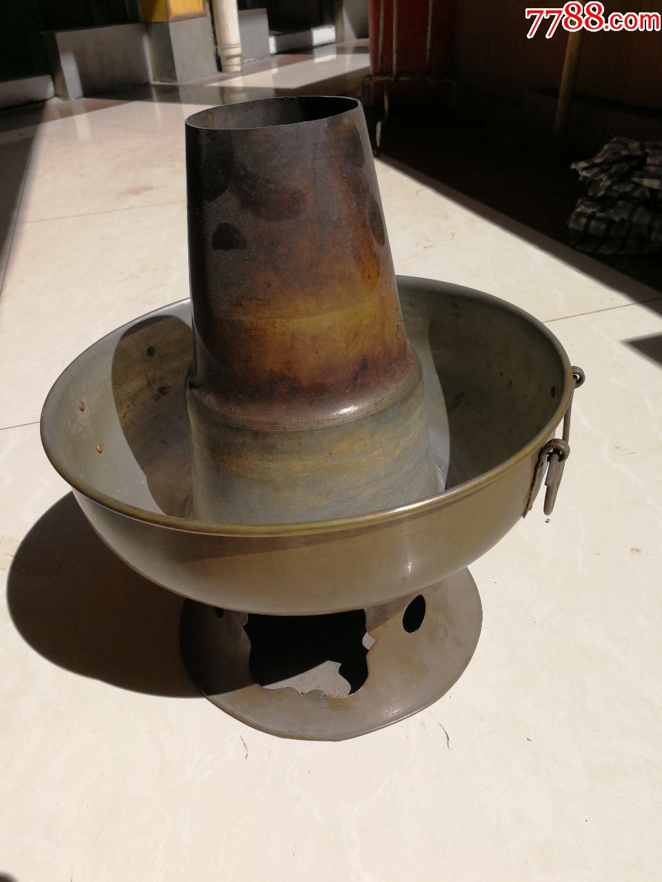 八十年代的铜火锅品相好内蒙出的