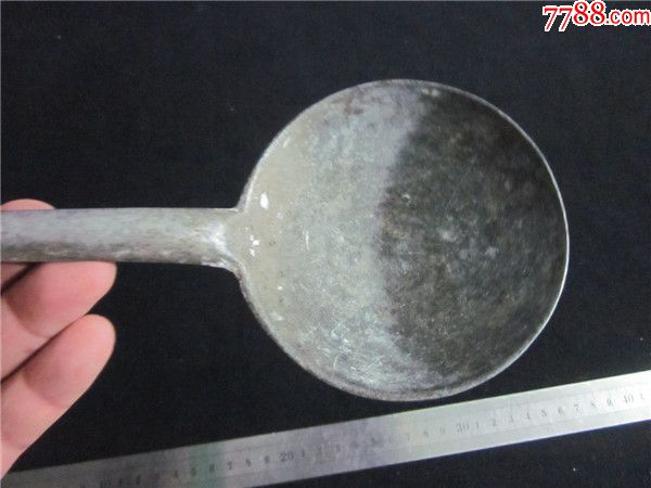 上世纪60-70年代铝制炒勺饭勺铝勺民俗老物品.