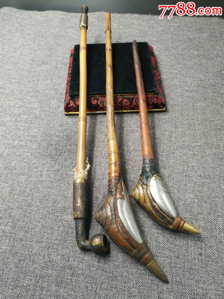 民国旱烟斗三只.品如图.