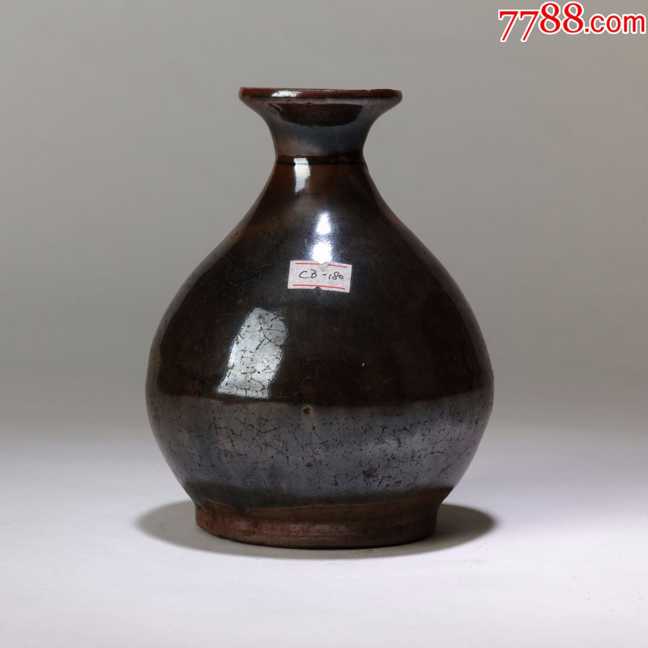 紫金釉玉壶春瓶_酱釉瓷/紫金釉_第1张_7788瓷器