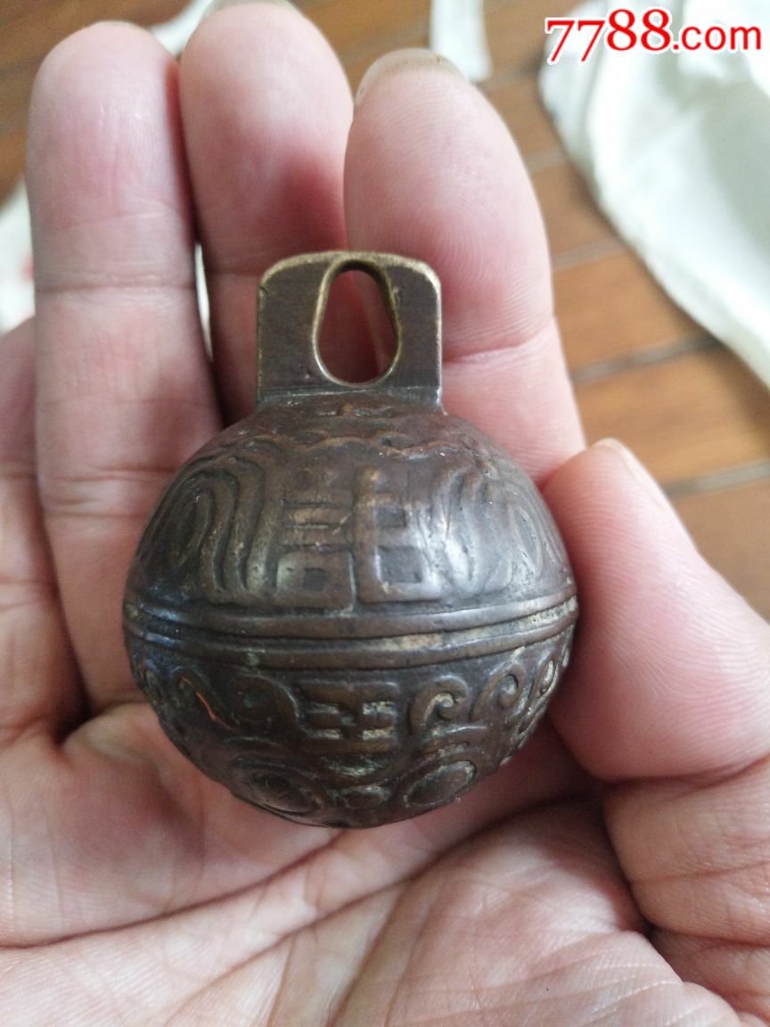 民国早期大铜铃铛精美工艺