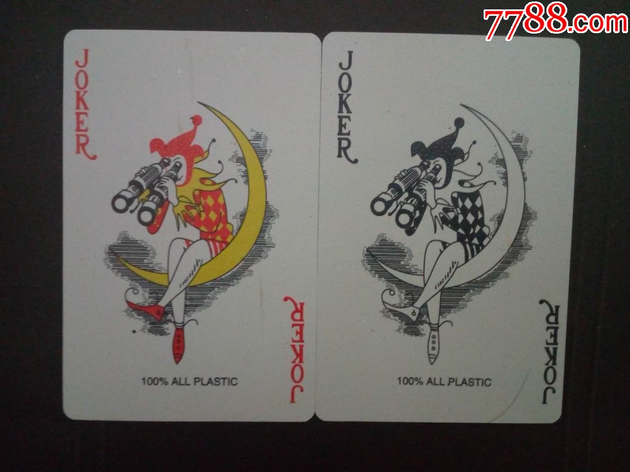 w041扑克大小王,台湾塑料扑克,罕见品种