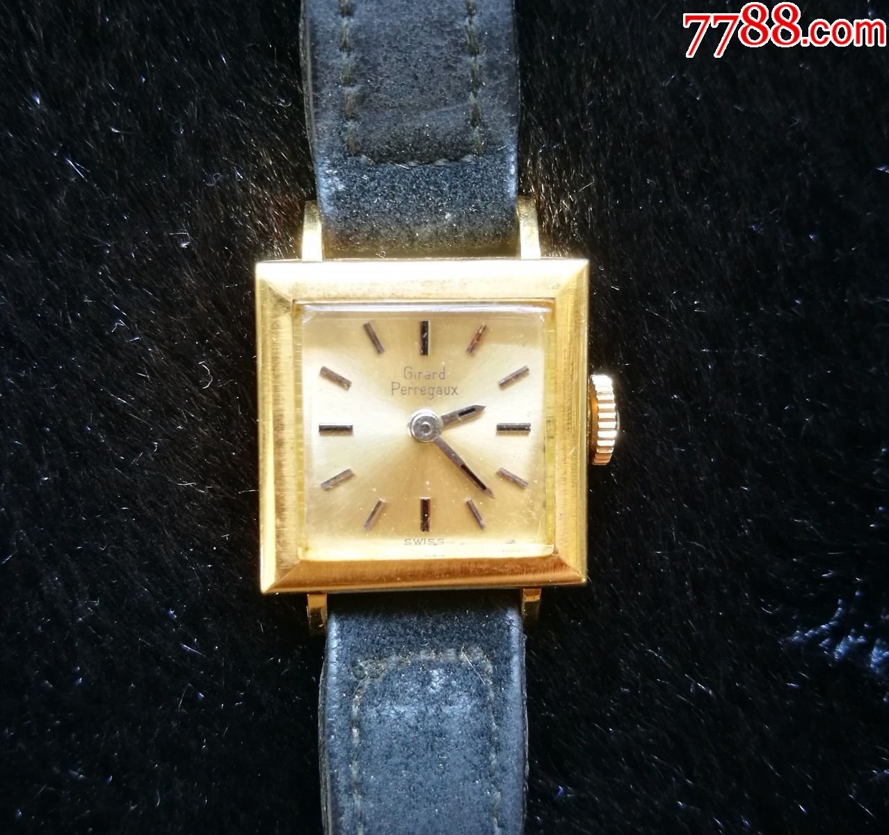 girardperregaux芝柏18k实金古董女表