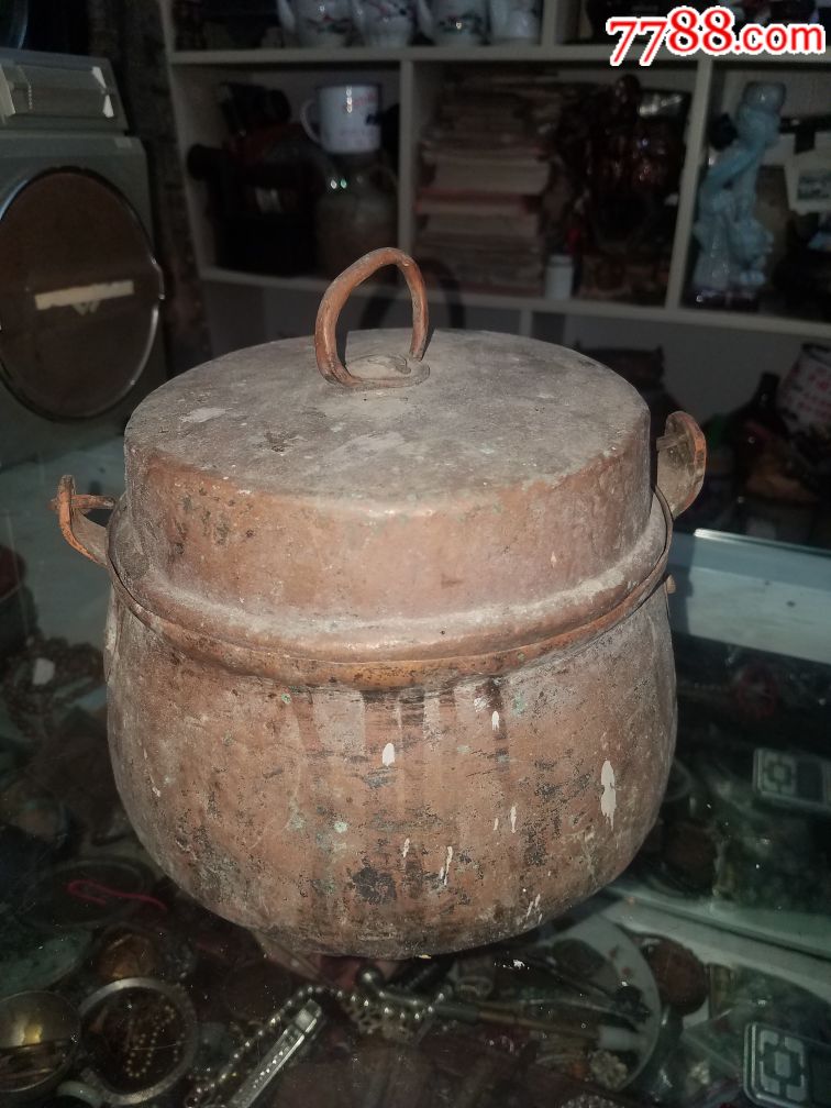 民国云南手工紫铜吊锅