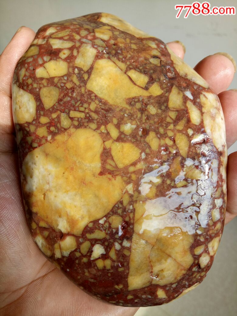 玉化角砾陨石(无磁)-陨石-7788收藏