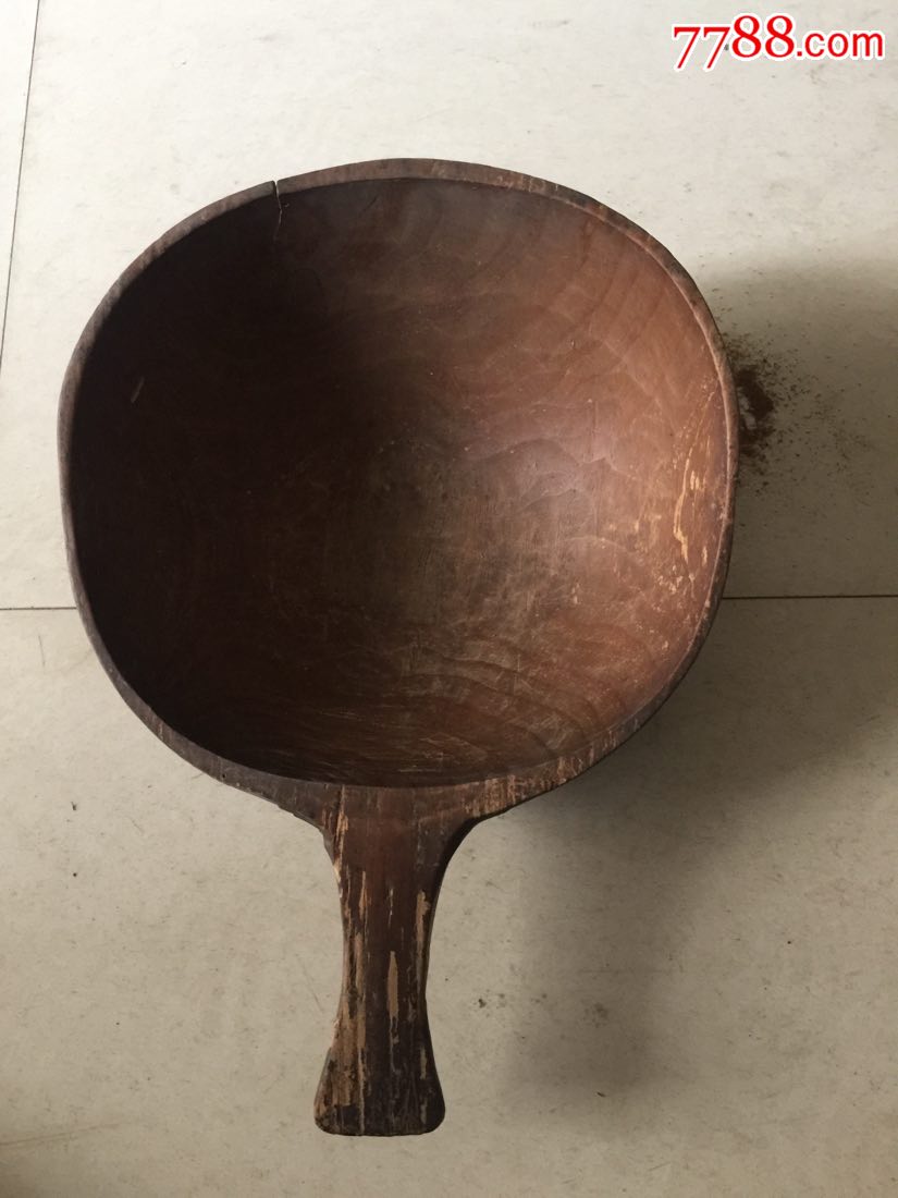 整木挖的老木勺