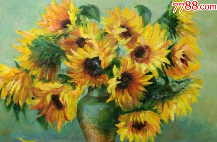 静物油画●向日葵●纯手工绘画17