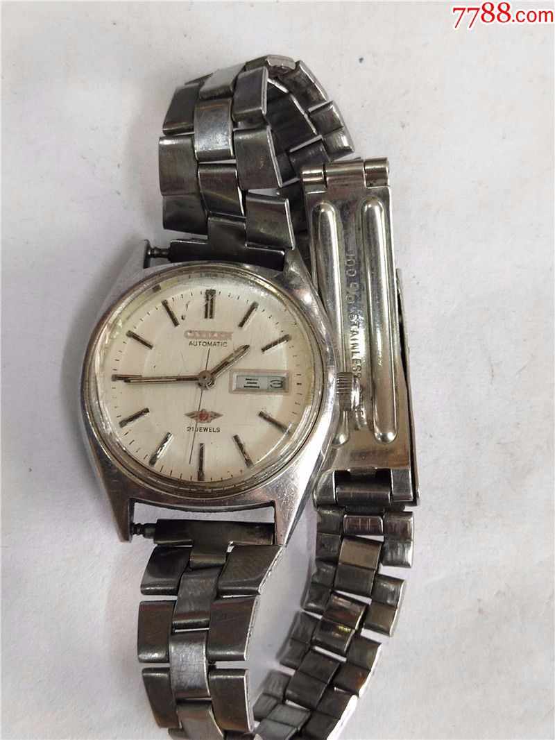 西铁城全自动双日历女机械表机芯6651a