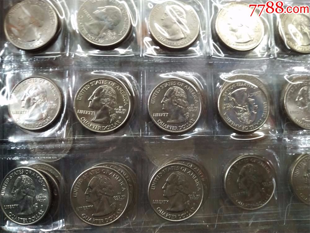 美国国家公园币25美分纪念币.8元一个