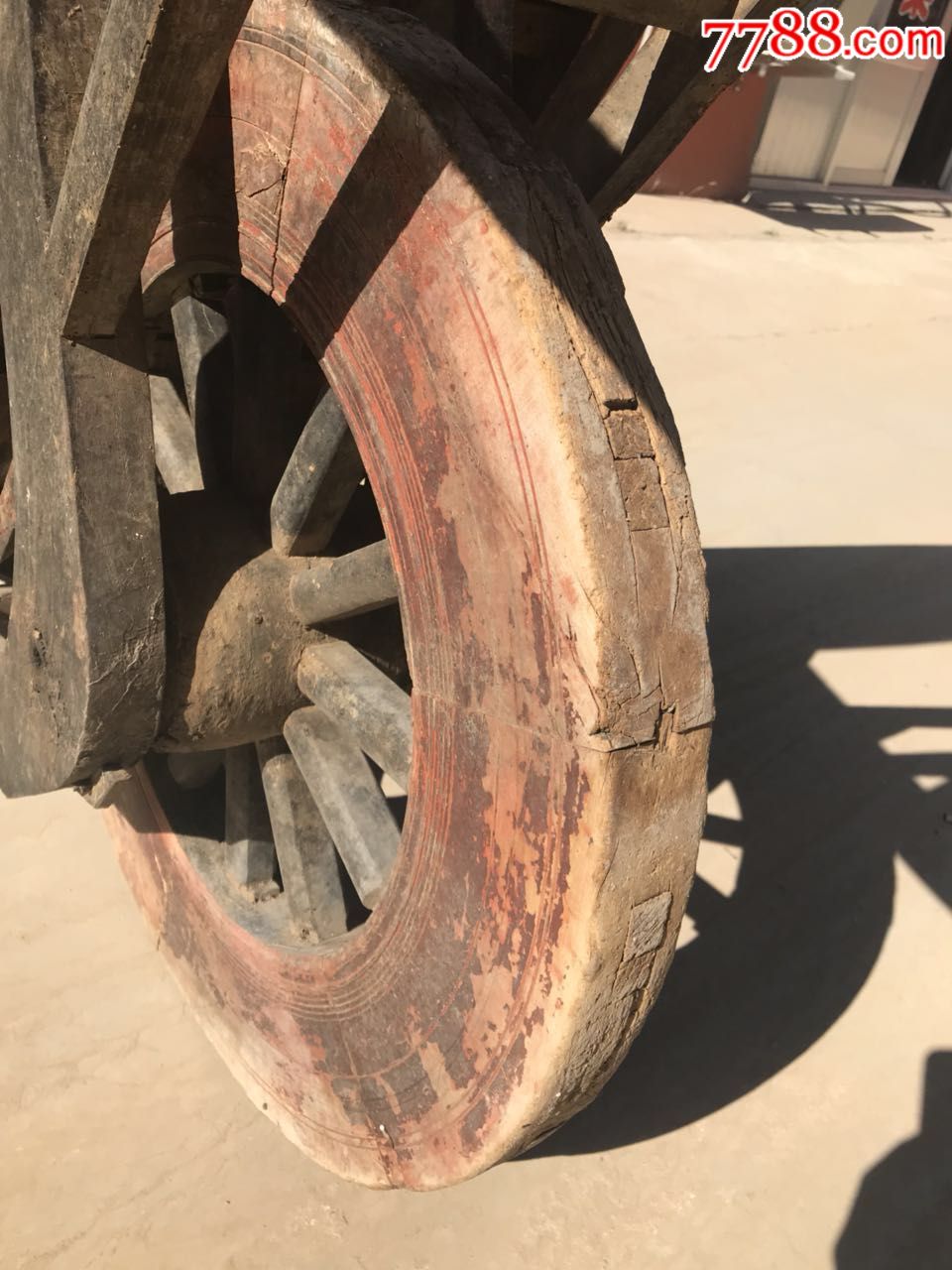清代木轮车