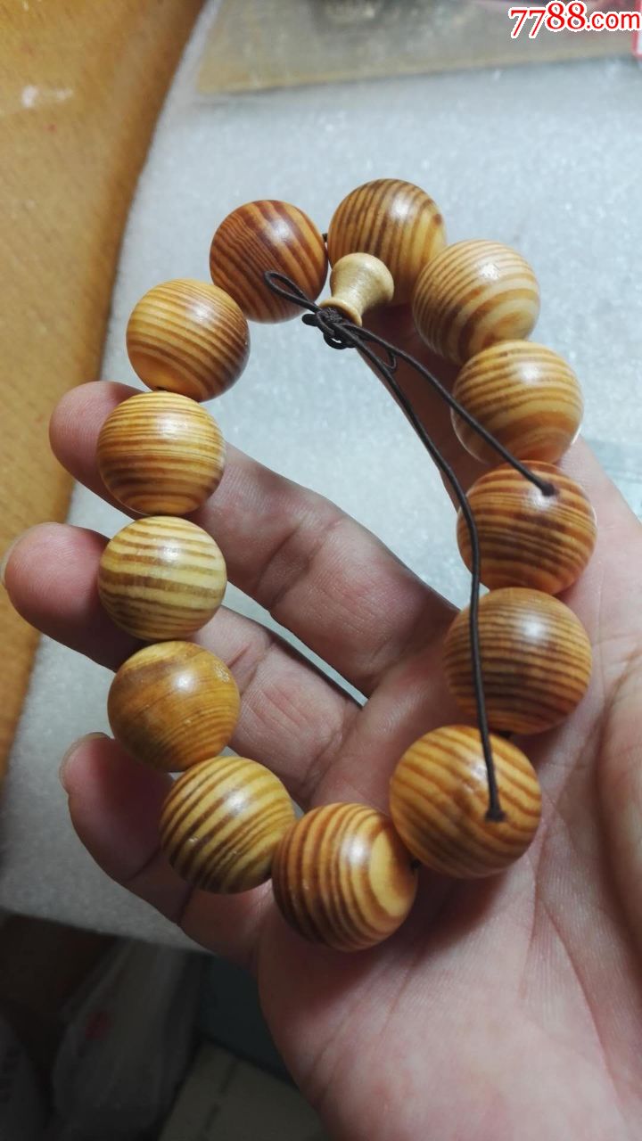 帝王血龙木透光18mm佛珠