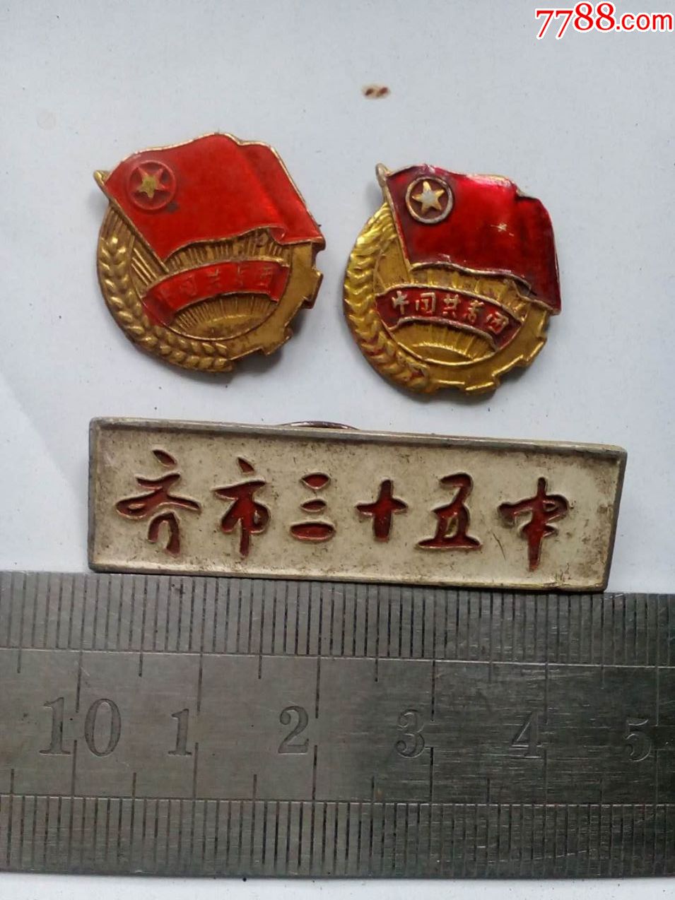 团徽2枚和校徽一枚