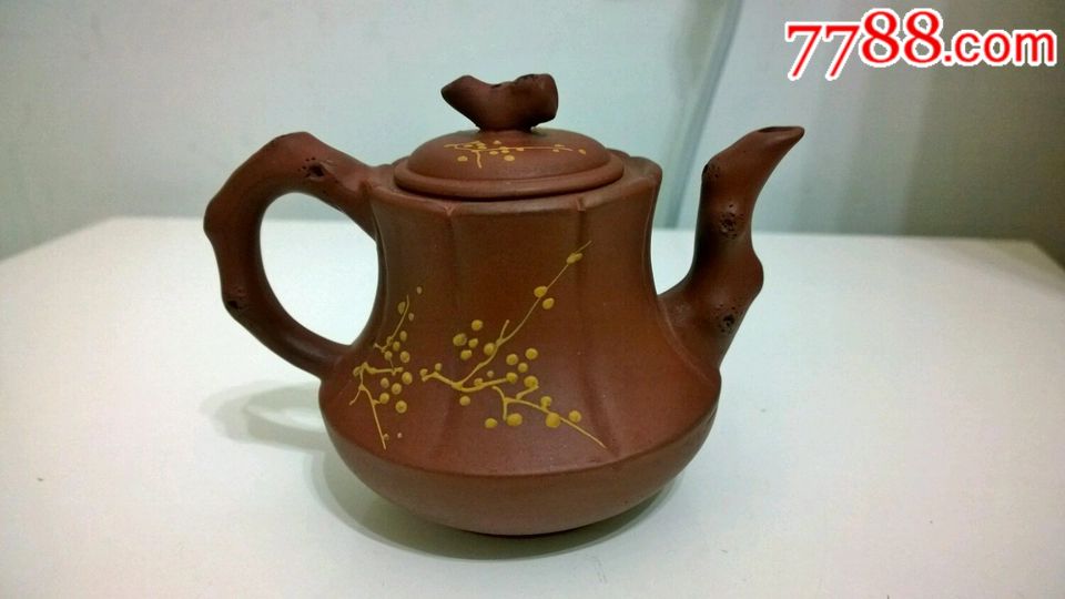 七十年代紫砂泰斗顾景舟制梅花小执壶