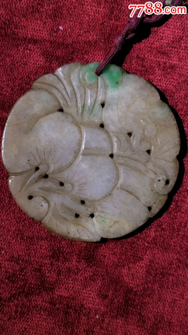 民国时期翡翠牌子一个